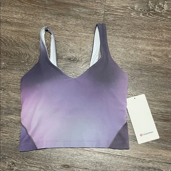 NWT/EUC Lululemon Matching Align Purple Set. Size 4 - Picture 3 of 10